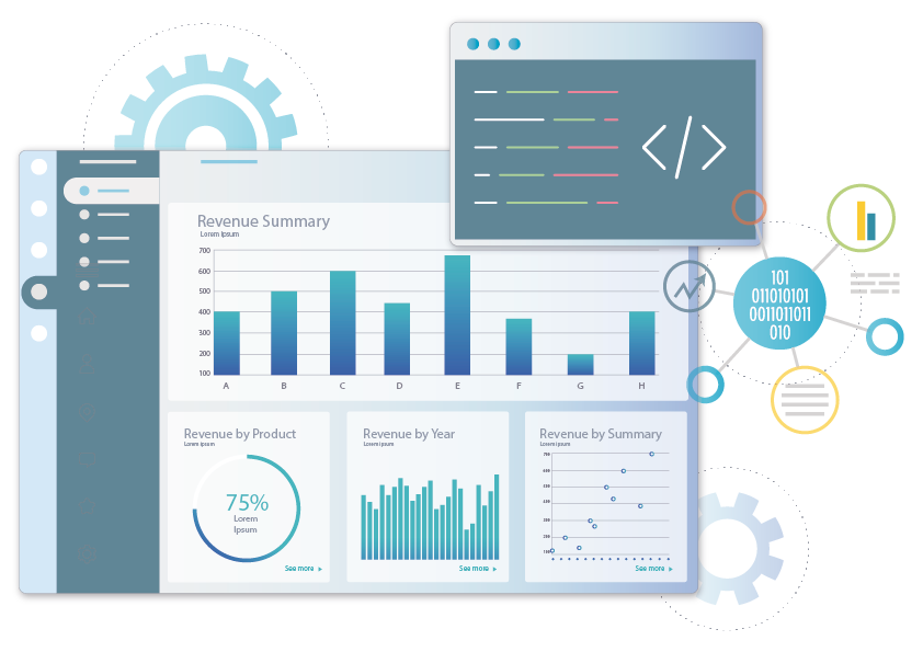 Interactive Business Intelligence Dashboard - Revenue Summary Dashboard